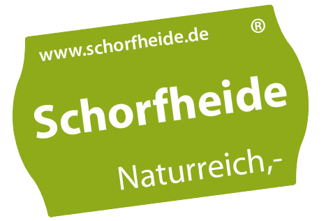 Grüner Anhänger mit Aufschrift Schorfheide, Naturreich